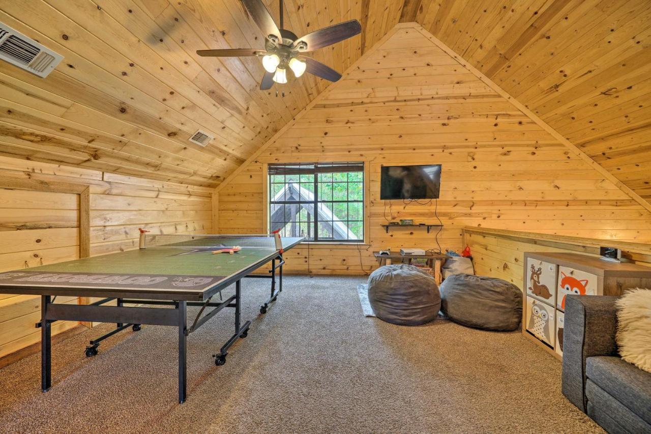 Cabin With Hot Tub And Games, 4 Mi To Beavers Bend! โบรคเคนโบว์ ภายนอก รูปภาพ
